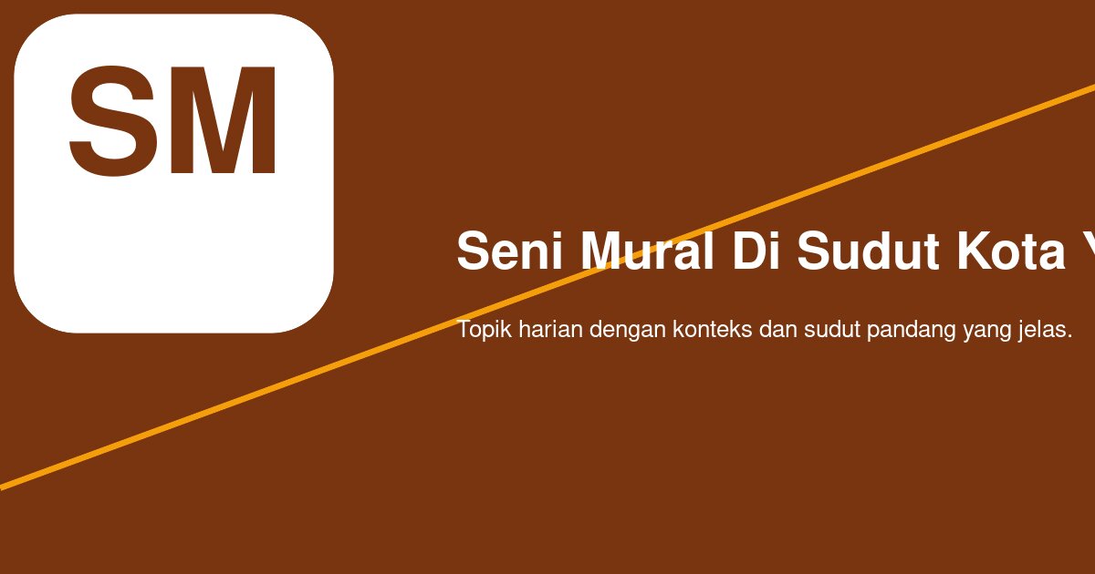 Mural di Sudut Kota Yogyakarta dan Cara Anak Muda Membaca Jalanan